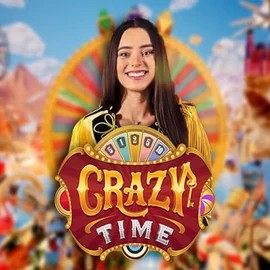 Crazy Time logo by Evolution at Polestar CasinoCrazy Time